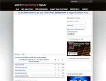 Tablet Screenshot of bestsportspickstoday.com
